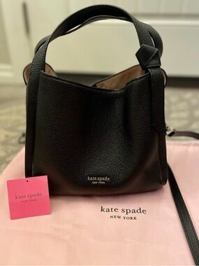 Kate Spade Knott Pebbled Leather Medium Crossbody Hobo Bag Style Number K6552